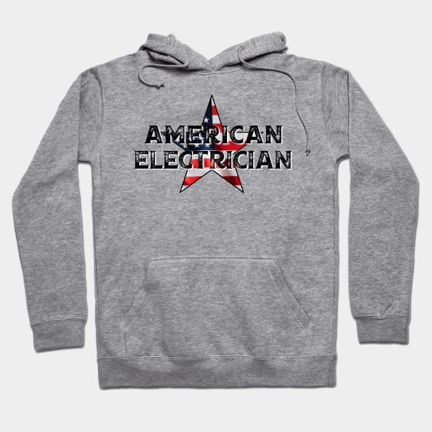 American Electrician Hoodie by BlackGrain